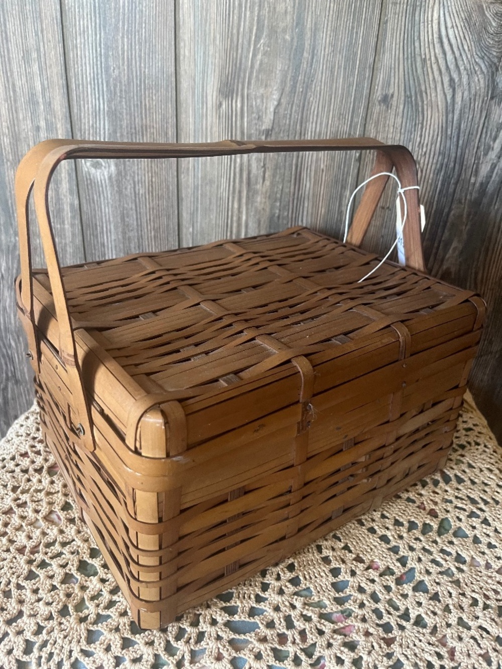 Vintage sewing basket